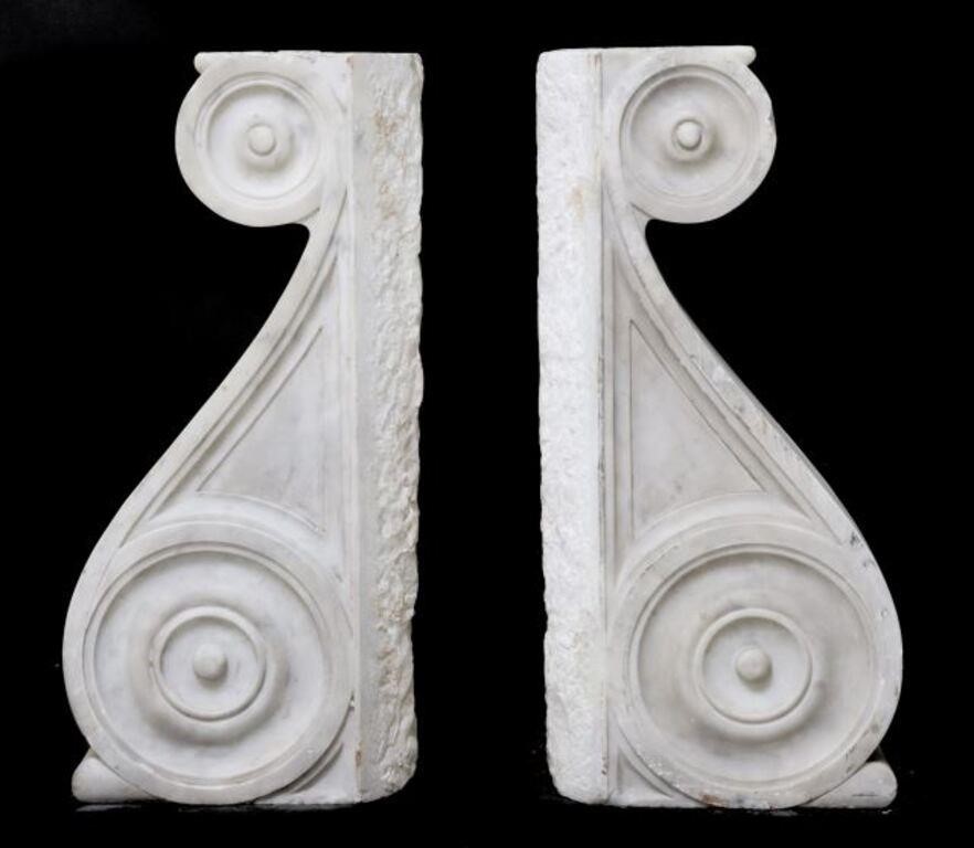 (2) ARCHITECTURAL ITALIAN MARBLE