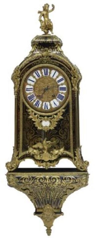 FINE FRENCH BOULLE WORK BRACKET CLOCK,