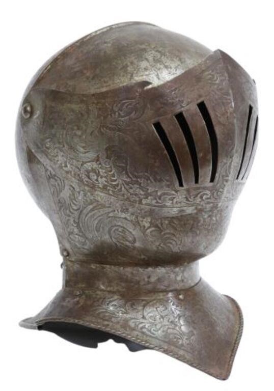 FOLIATE ENGRAVED RIVETED ARMOR