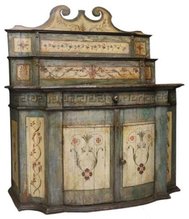 ITALIAN PAINT DECORATED SIDEBOARD  355d5d