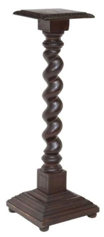 EBONIZED TWIST PEDESTAL/ PLANT