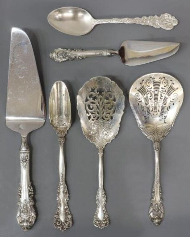 (6) AMERICAN STERLING SILVER SERVING