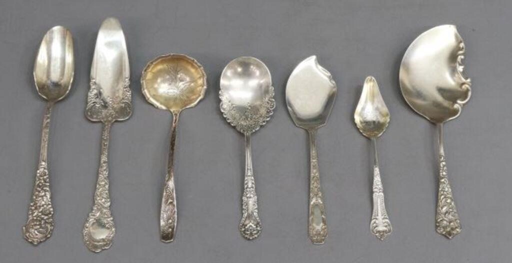  7 AMERICAN STERLING SILVER SERVICE 355e09