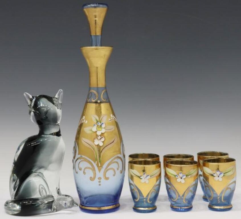 (8) ITALIAN MURANO ART GLASS LIQUEUR