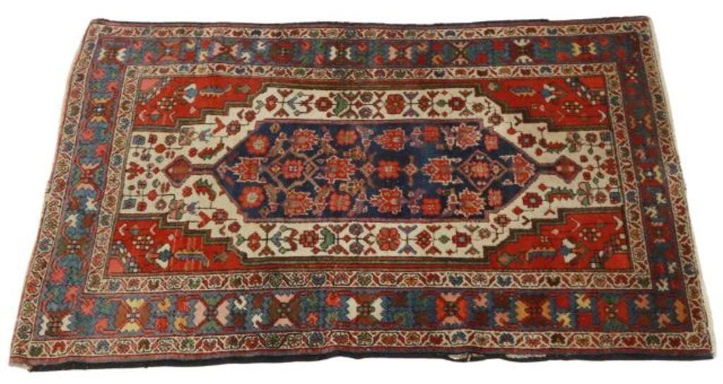 HAND-TIED PERSIAN MAZLAGHAN RUG,