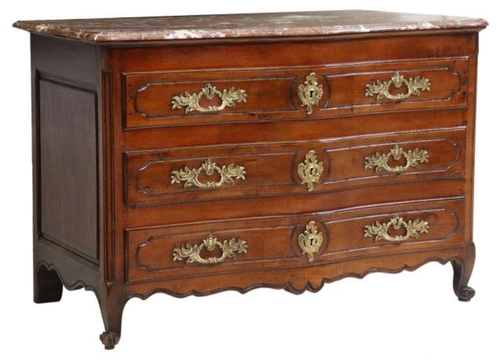 FRENCH LOUIS XV STYLE MARBLE-TOP