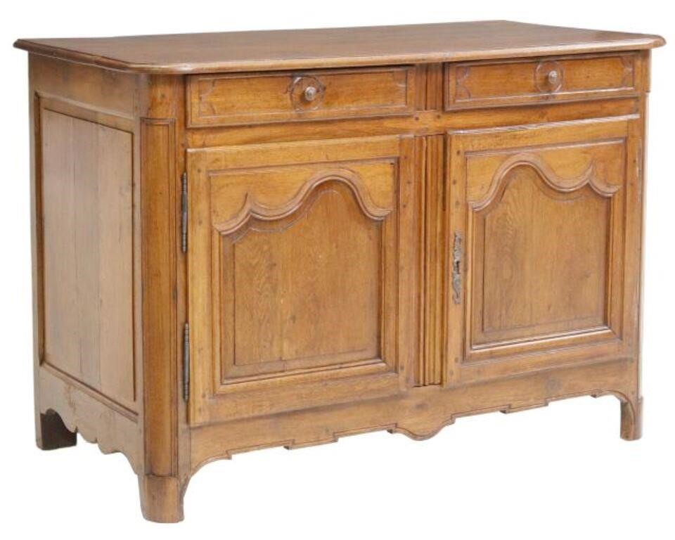 FRENCH LOUIS XIV STYLE OAK SIDEBOARD,