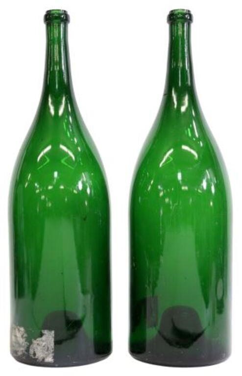  2 LARGE FRENCH GLASS CHAMPAGNE 355f85