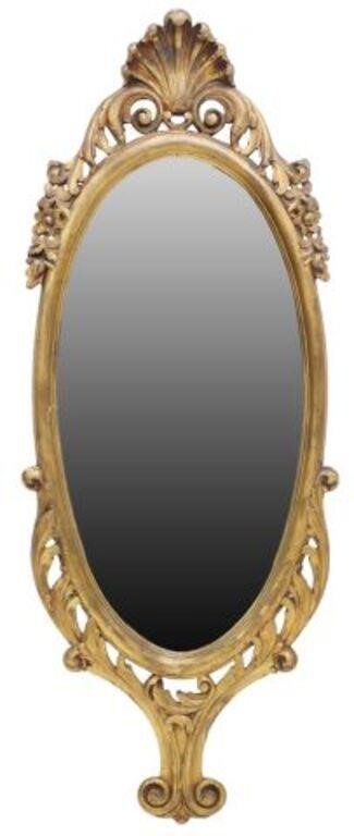 FRENCH OVULAR GILTWOOD WALL MIRRORFrench