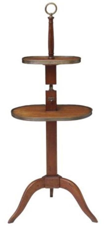 FRENCH MAHOGANY ADJUSTABLE TWO TIER 355f9b