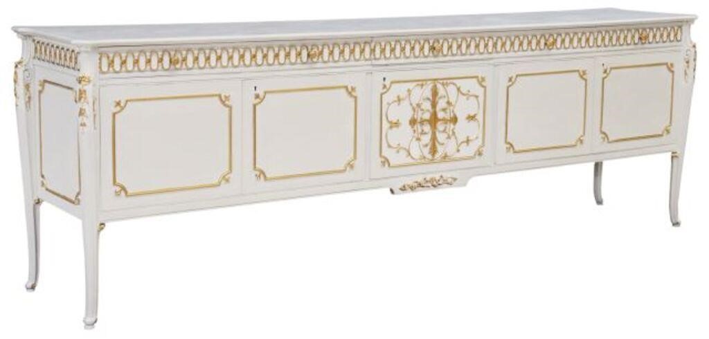 ITALIAN PARCEL GILT PAINTED SIDEBOARD  356069