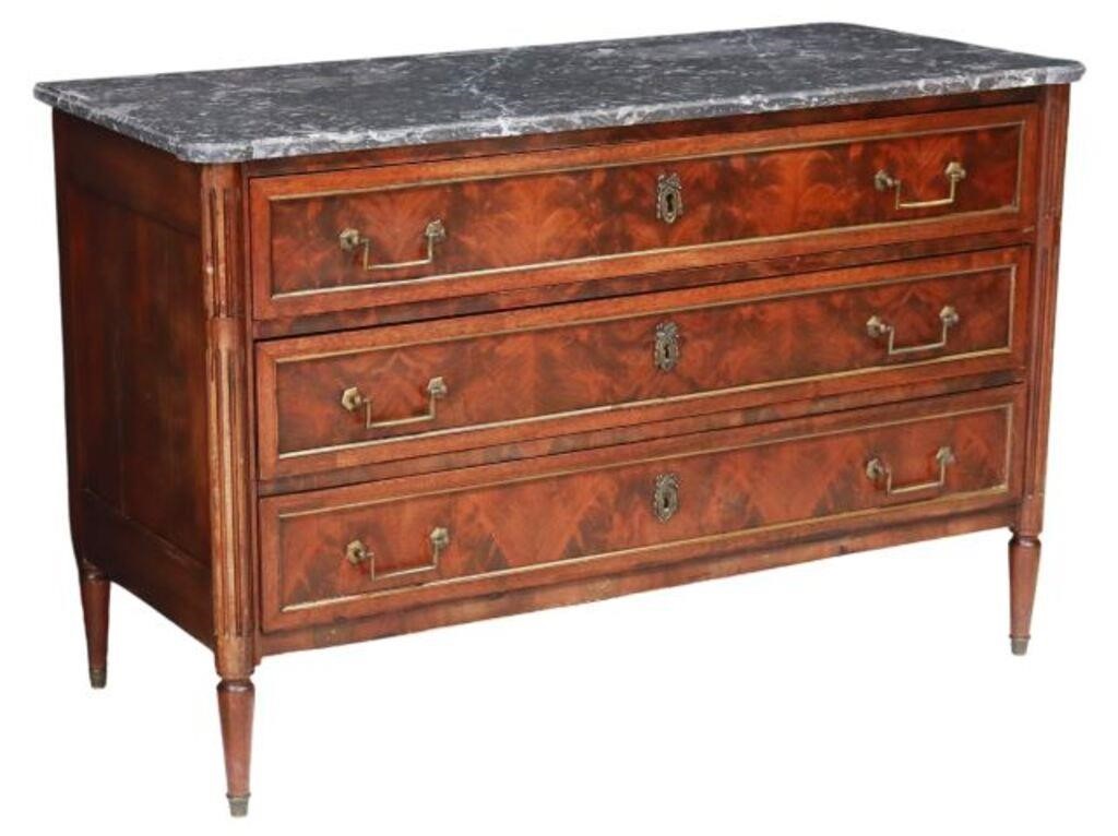FRENCH LOUIS XVI STYLE MARBLE TOP 356085