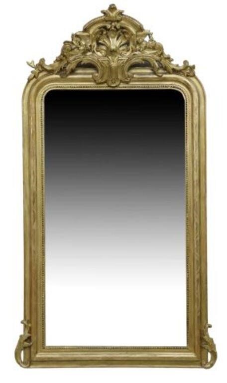 FRENCH LOUIS PHILIPPE GILT MIRROR  35608a