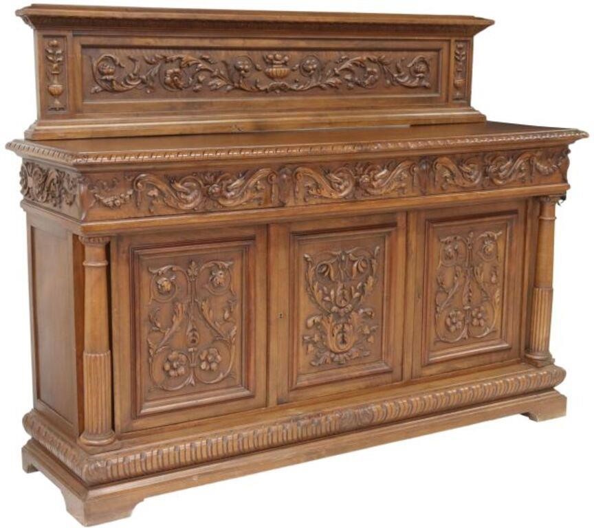 ITALIAN RENAISSANCE REVIVAL WALNUT