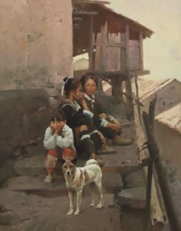 MIAN SITU (B.1953) OIL PAINTING