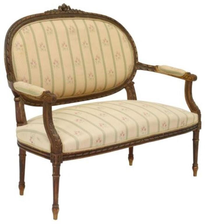 FRENCH LOUIS XVI STYLE UPHOLSTERED 356138