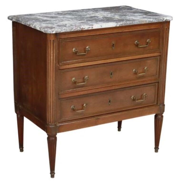 FRENCH LOUIS XVI STYLE MARBLE TOP 356135