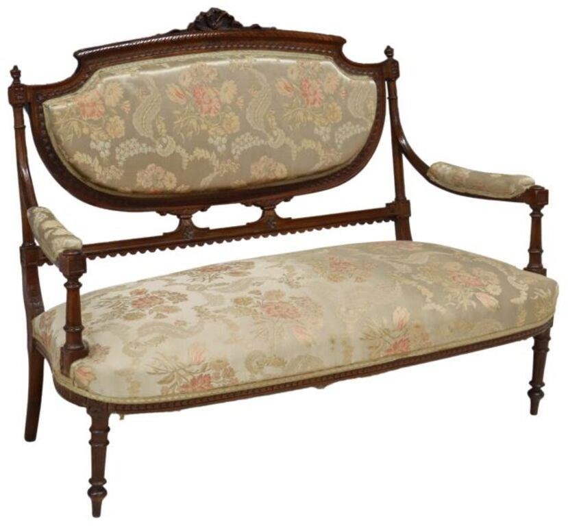 FRENCH LOUIS XVI STYLE SALON SETTEE 35613f