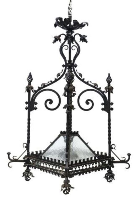 LARGE GOTHIC REVIVAL WROUGHT IRON