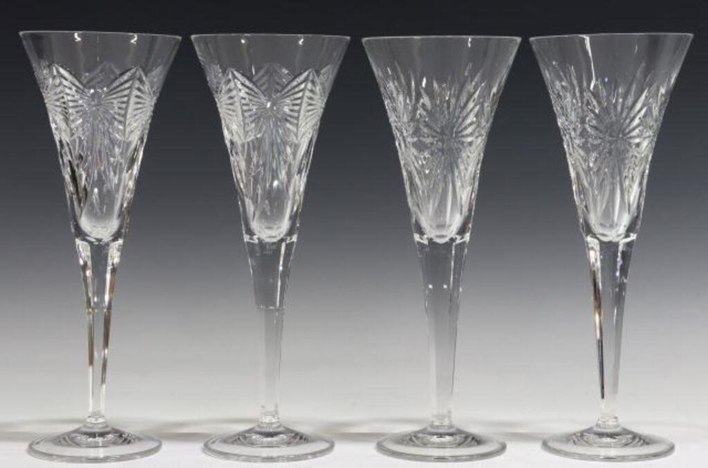 (4) WATERFORD MILLENNIUM CRYSTAL