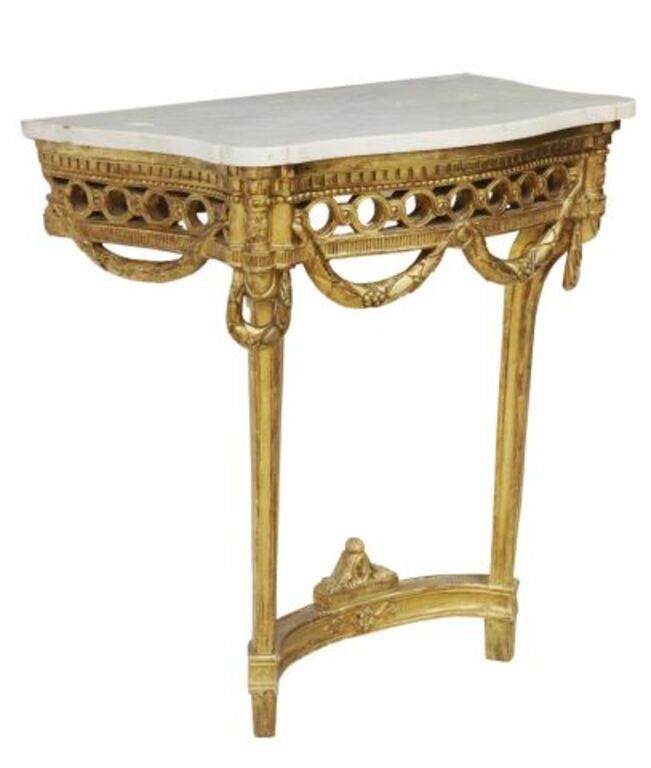 FRENCH LOUIS XVI STYLE MARBLE TOP 356195
