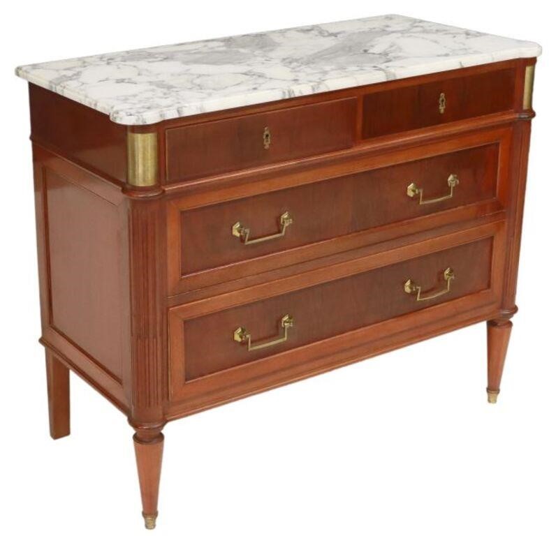 FRENCH LOUIS XVI STYLE MARBLE TOP 356196