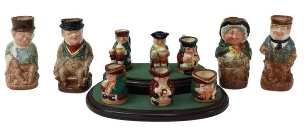 10) ROYAL DOULTON CHARACTER JUGS & TINY