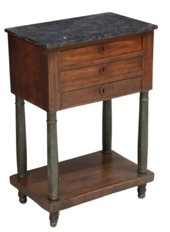FRENCH EMPIRE STYLE MARBLE TOP 3561cd