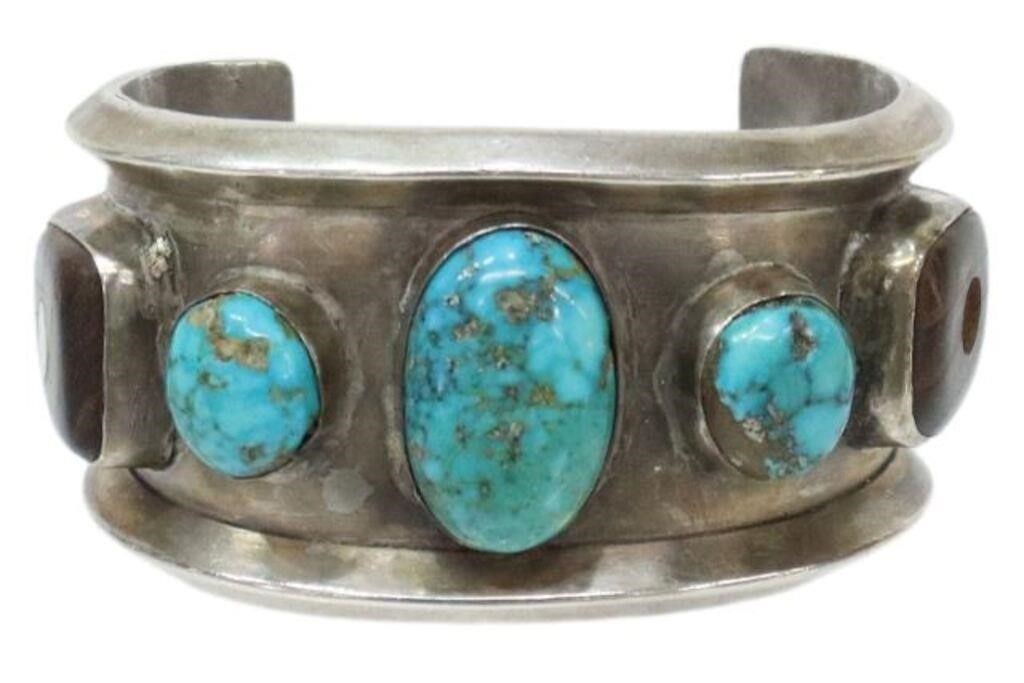 NATIVE AMERICAN SILVER TURQUOISE 356210