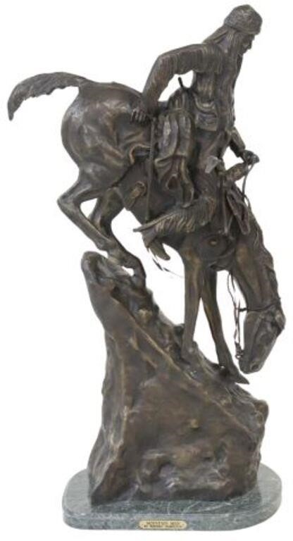 AFTER REMINGTON MOUNTAIN MAN BRONZE