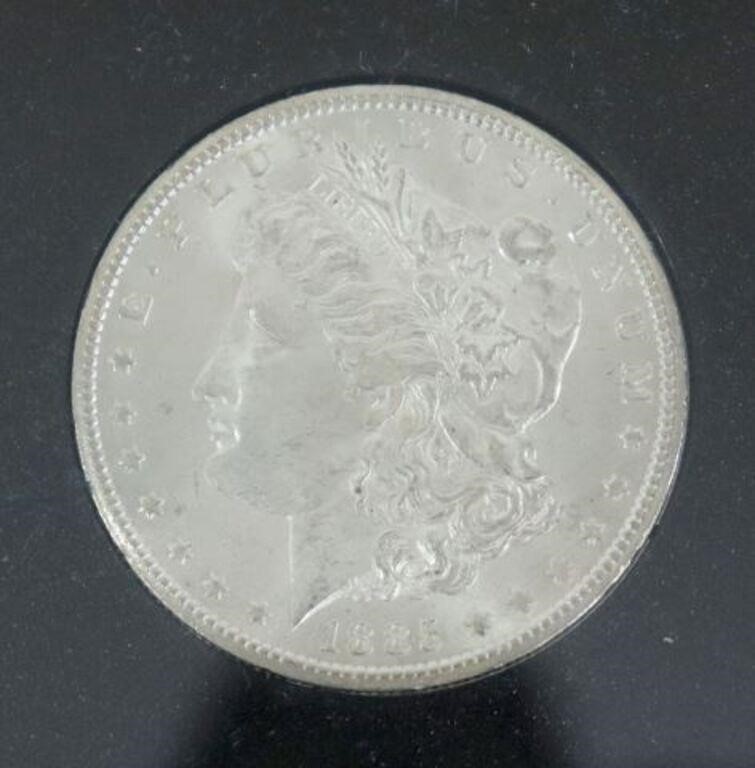 U.S. CARSON CITY 1885 SILVER DOLLAR,