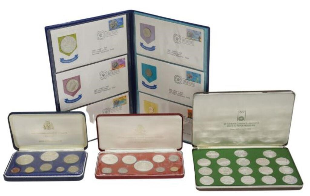  4 STERLING COIN MEDAL SETS  35625e