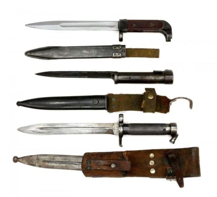 (3) MILITARY BAYONETS, RUSSIA, SWEDEN,