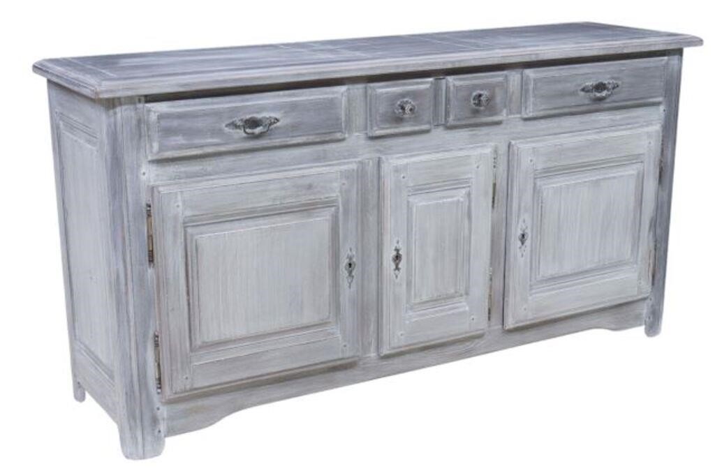 FRENCH PROVINCIAL PAINTED SIDEBOARDFrench