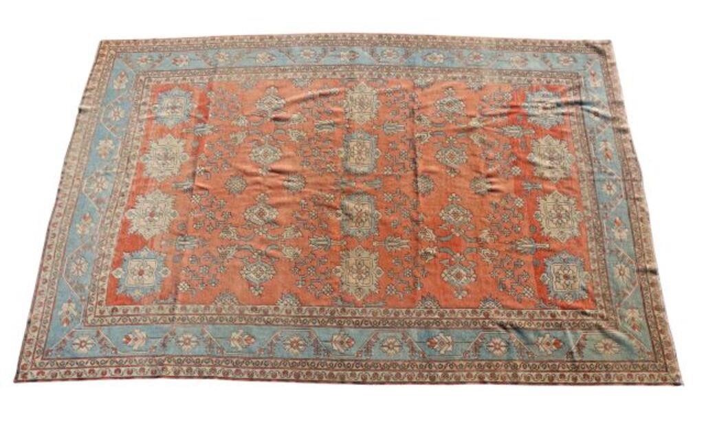 HAND-TIED TURKISH SULTANABAD RUG,