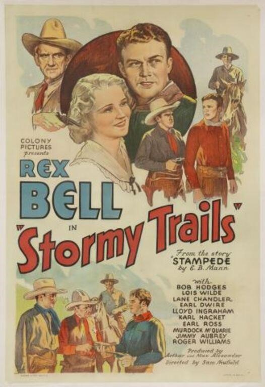 1936 MOVIE POSTER STORMY TRAILS  356316