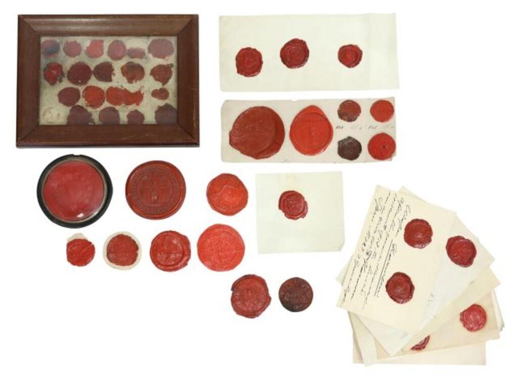  57 DUTCH OTHER RED WAX SEAL 35631e