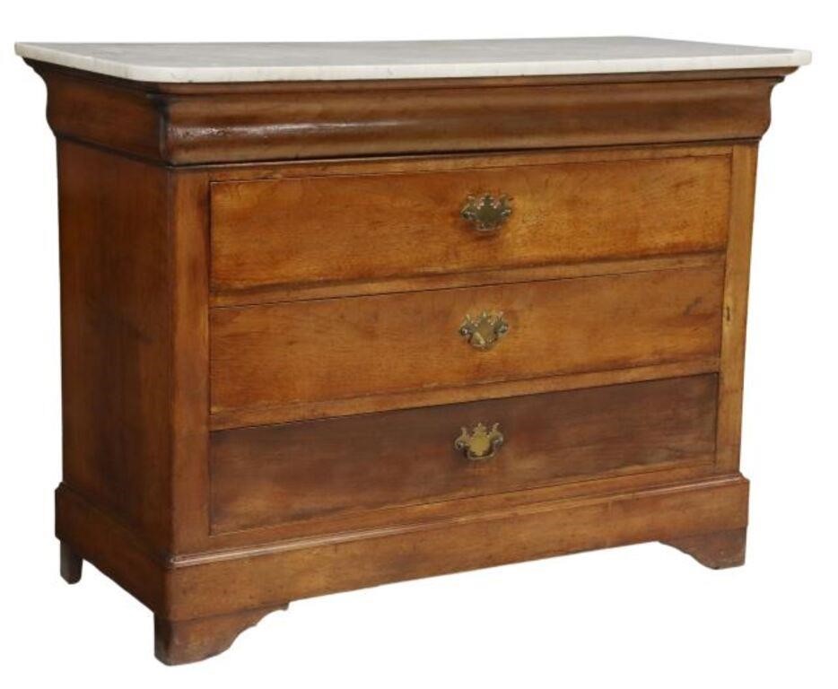 FRENCH LOUIS PHILIPPE PERIOD MARBLE-TOP