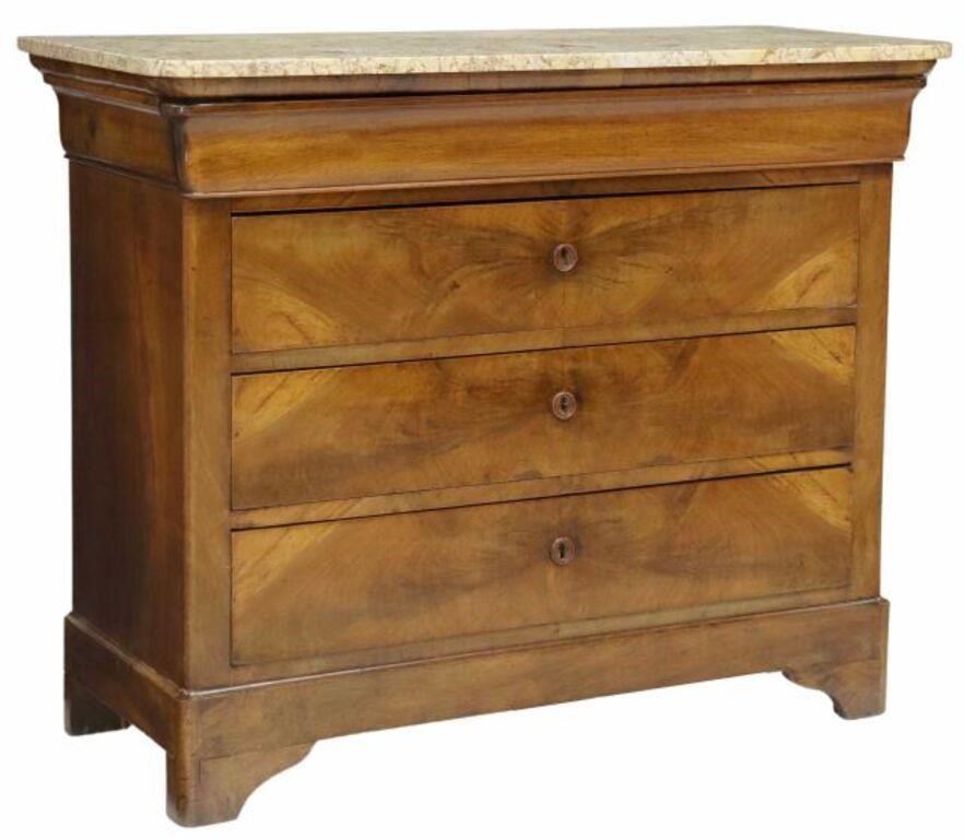 FRENCH LOUIS PHILIPPE PERIOD MARBLE TOP 356329