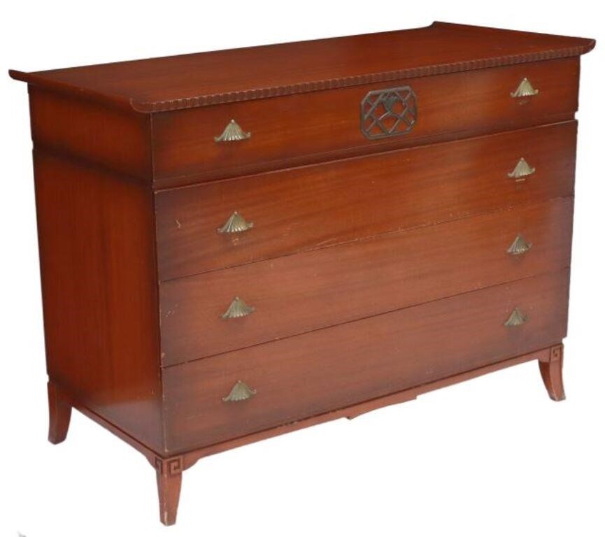 AMERICAN MAHOGANY DRESSER LOW CHEST