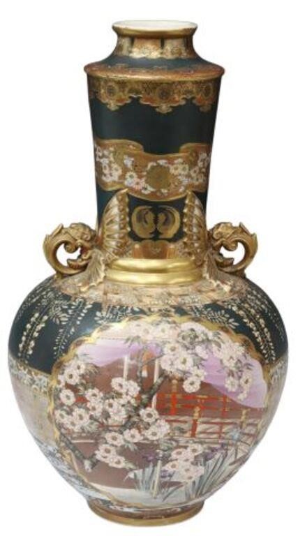 LARGE JAPANESE SATSUMA WARE VASE  356346