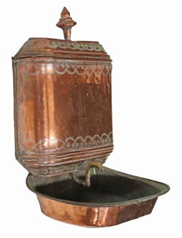 FRENCH PROVINCIAL COPPER LAVABO 35635a