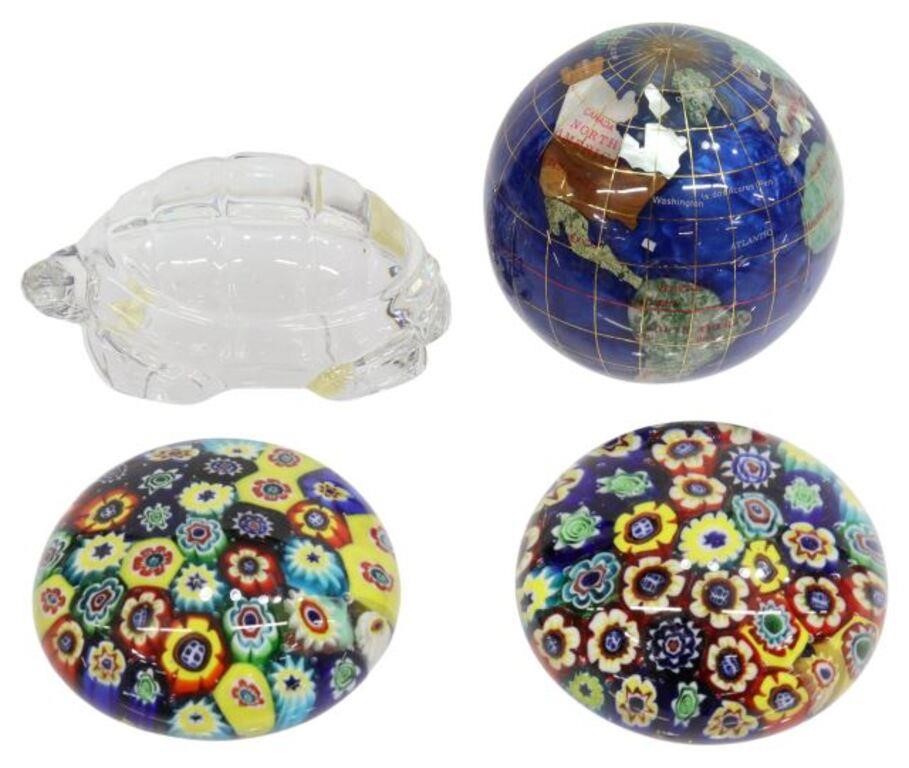  4 MILLEFIORI BACCARAT TURTLE 3563a5