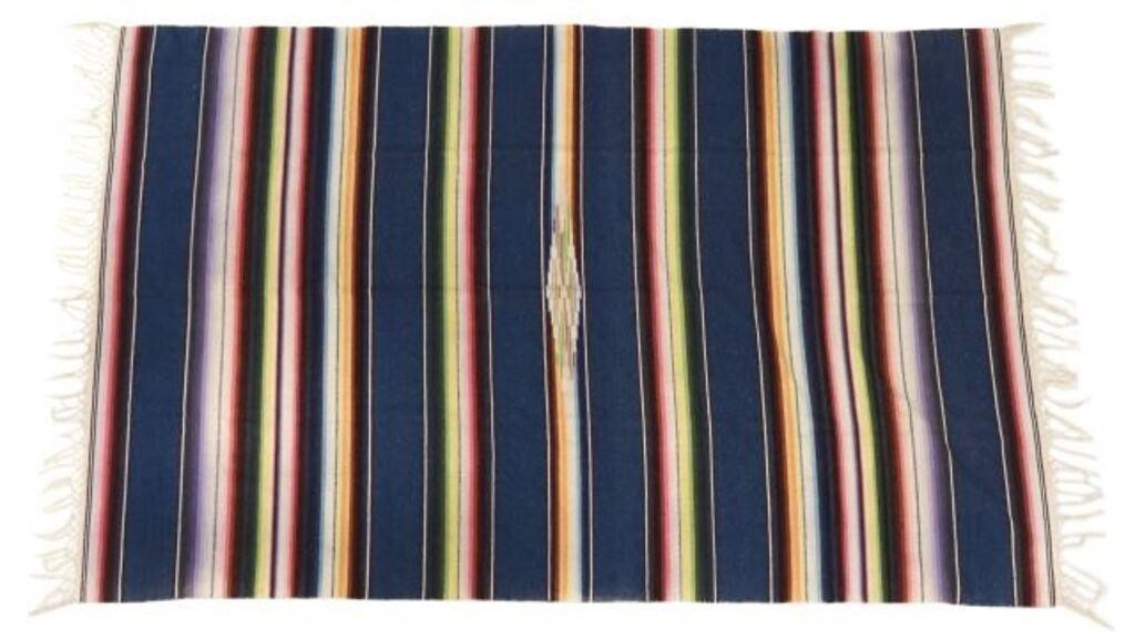 MEXICAN WOOL SILK SERAPE SALTILLO 3563ba