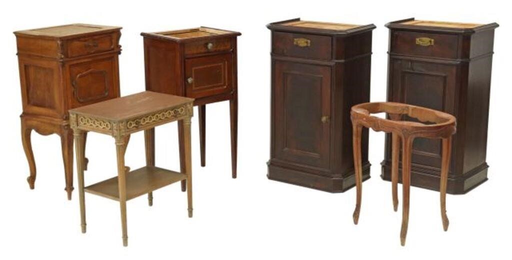 (6) FRENCH NIGHTSTANDS LACKING