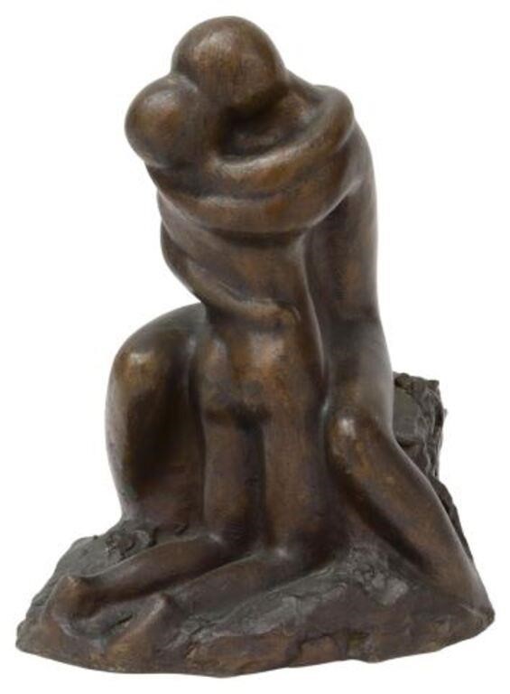 CAROL MILLER (B.1933) BRONZE SCULPTURE,