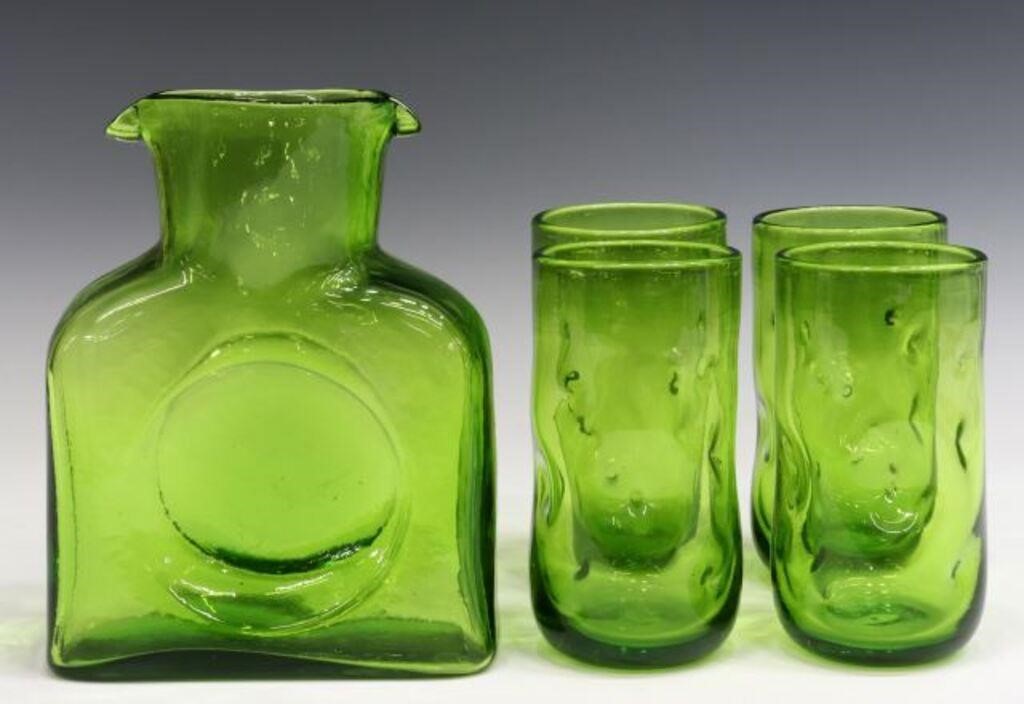  5 BLENKO ATTR MODERN GLASS 3564ad