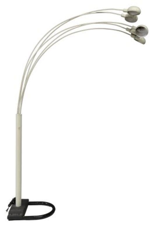 MODERN WHITE FIVE ARM ARC FLOOR LAMPModern