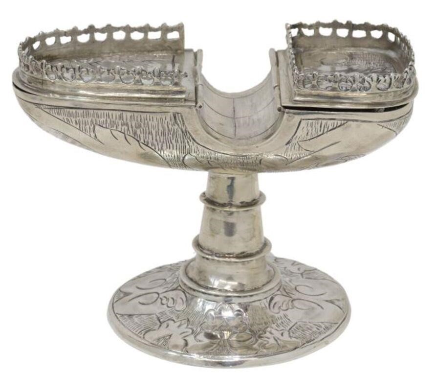 SANBORNS MEXICO STERLING INCENSE BOAT