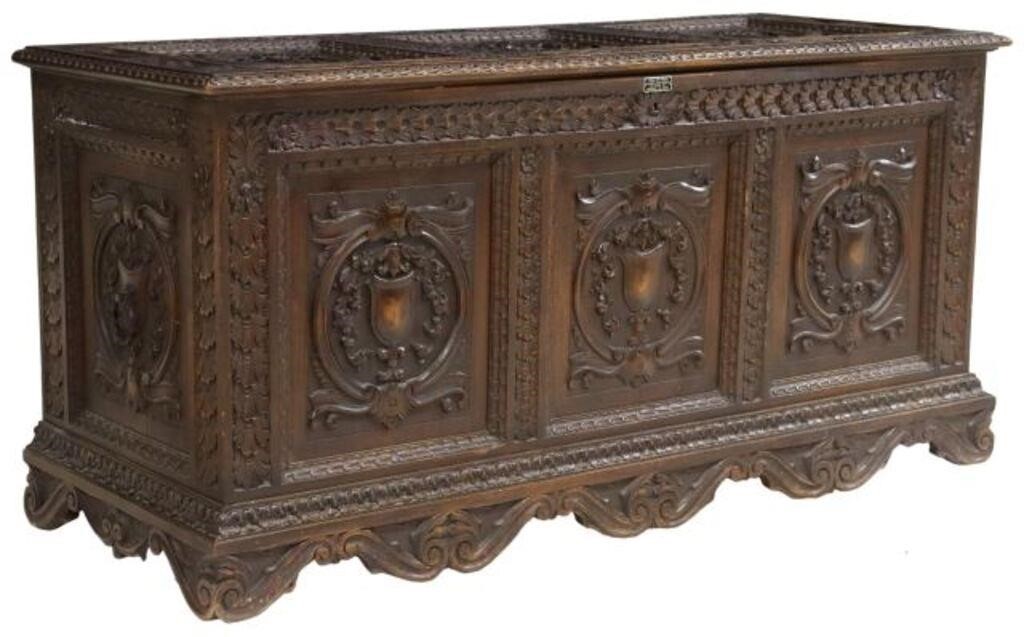 ITALIAN RENAISSANCE REVIVAL CARVED 35657d